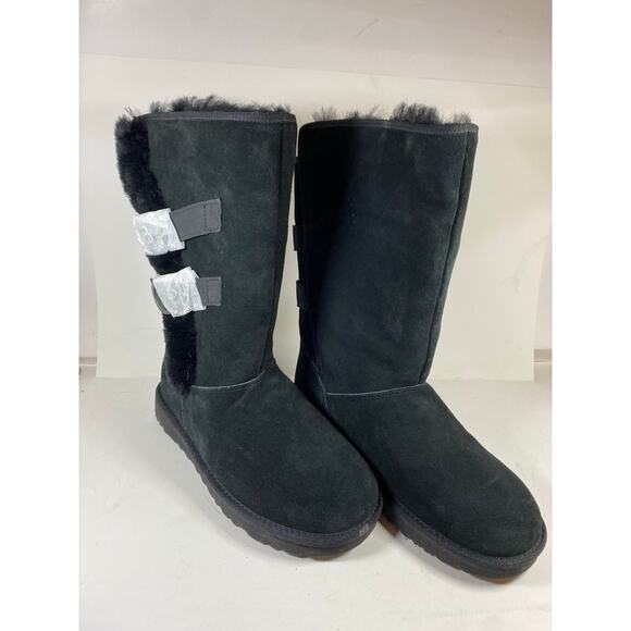 UGG Aletheia Tall Black Boots 9W NWT - Picture 1 of 9